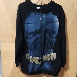 Men's The Dark Knight Rises Armor Costume Hoodie size xl